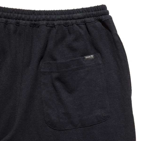 ROARK RSJ1024-EGP ヘンプコットンショートパンツ エッグプラント ROARK REVIVAL HEMP COTTON PILE SHORTS (BLACK)-CLINK