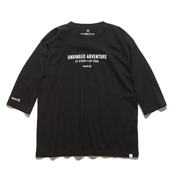 "UNHINGED ADVENTURE" FOOTBALL TEE