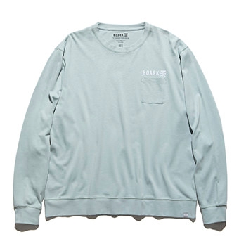 "LOGO" 9.3oz H/W L/S POCKET TEE