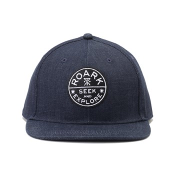 "SEEK & EXPLORE" DENIM 6PANEL CAP - HIGH HEIGHT